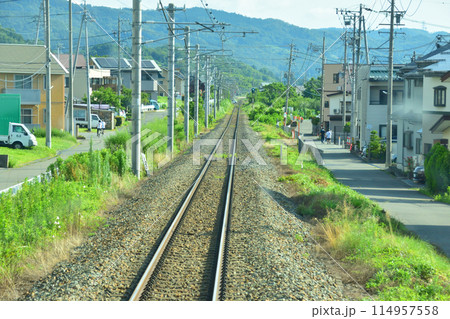 しなの鉄道北しなの線の長野駅から古間駅までの車窓風景(2022年夏) 114957558