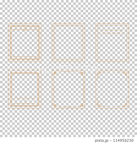 Elegant frame material set 114958230