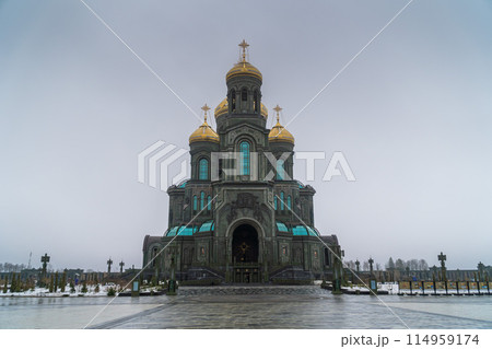 March 23, 2024. Russia. Moscow oblast. The main temple of the Armed Forces of the Russian Federation. March 23, 2024. Russia. Moscow oblast. The main temple of the Armed Forces of the Russian Federation. 114959174