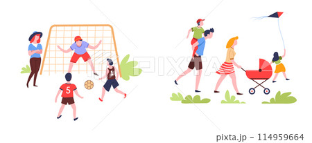 a Family Bonding Time Illustration a Family Bonding Time Illustration 114959664