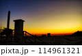 日本の早朝の風景(マジックアワー)自然の風景 114961321