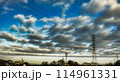 日本の早朝の風景(マジックアワー)自然の風景 114961331