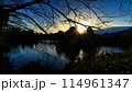 日本の早朝の風景(マジックアワー)自然の風景 114961347