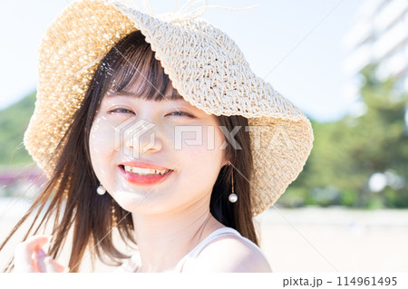 渋川海水浴場でみあさんのポートレート撮影 114961495