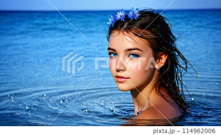 水辺の少女 114962006
