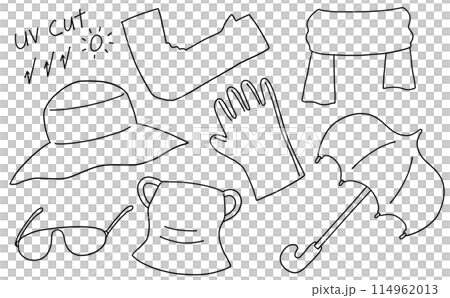 寬鬆簡單的防紫外線商品套裝線描 寬鬆簡單的防紫外線商品套裝線描 114962013