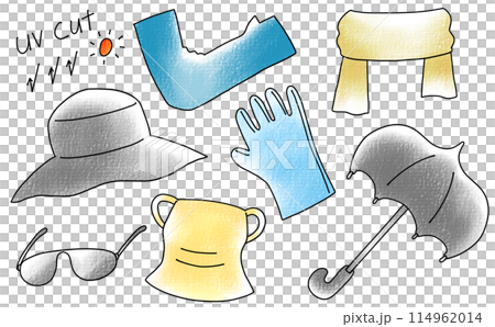 ゆるめシンプル紫外線対策グッズセット アナログ風 ゆるめシンプル紫外線対策グッズセット アナログ風 114962014