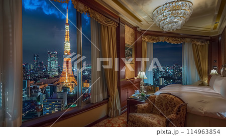 都心のホテルからの眺め 東京タワー 114963854