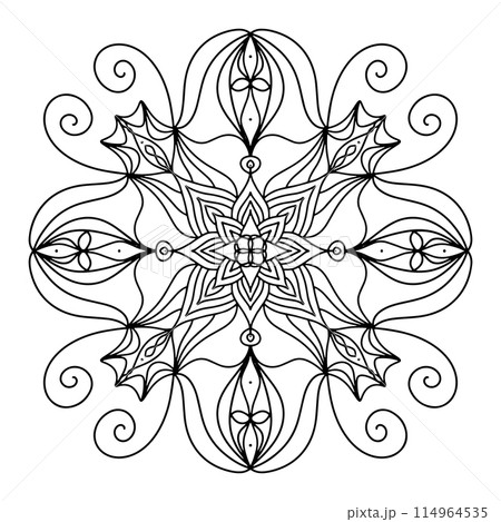 mandala coloring page for adults - simple flower mandala coloring pages - Coloring book Lace pattern mandala coloring page for adults - simple flower mandala coloring pages - Coloring book Lace pattern 114964535
