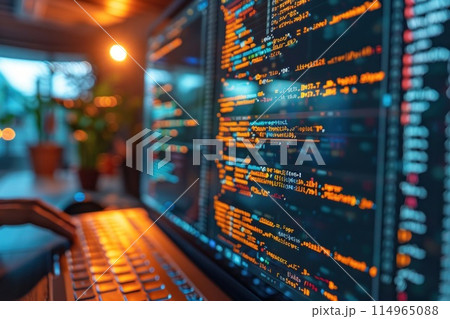 Pioneer Coders: Programmers focus on developing code for a cutting-edge application within a project 114965088