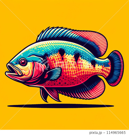 ポップアート風のさかなのイラスト素材 [114965665] - PIXTA 