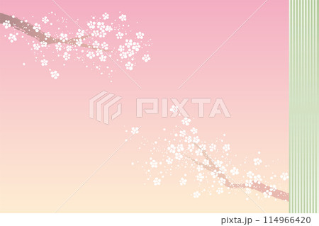 雪の花の和風背景 雪の花の和風背景 114966420