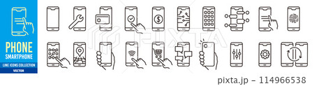 スマートフォン アイコン セット スマートフォン アイコン セット 114966538