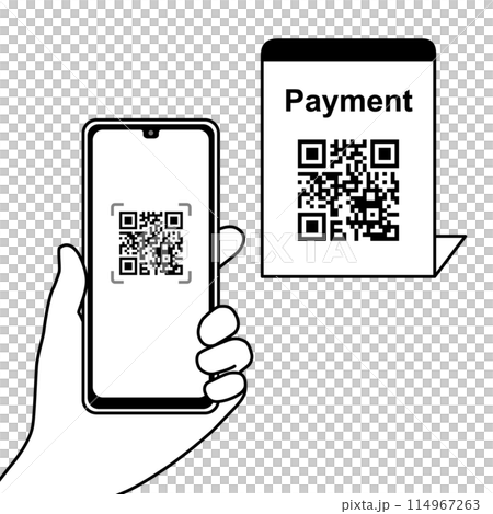 QR code payment using smartphone 114967263