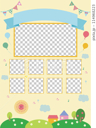 托兒所、幼兒園、小學_照片範本素材山插畫 托兒所、幼兒園、小學_照片範本素材山插畫 114968223