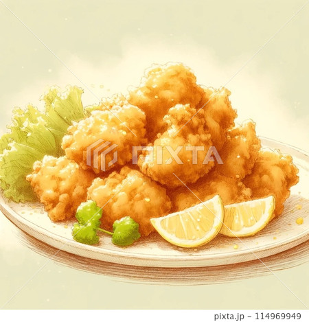 おいしそうな唐揚げ おいしそうな唐揚げ 114969949