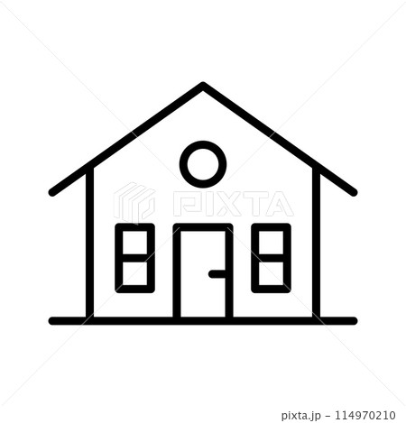 Home icon. Suburban home minimalist design 114970210