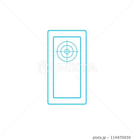 Shooting target, laser tag goal vector icon,...のイラスト素材 [114970930] - PIXTA