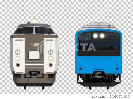 京都列車No.3_183系列2700系列/201系列 114971106