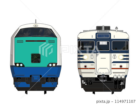 新潟の列車No.5_485系3000番台 / 115系1000番台 114971107