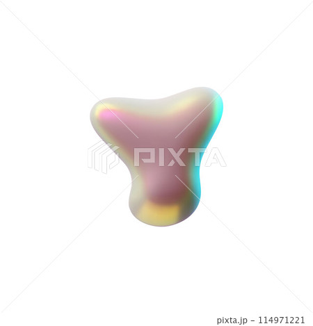 3D glossy pink blob splash, blot Y shape liquid surface with holo reflection in Y2K style, vector volume spilled polish 3D glossy pink blob splash, blot Y shape liquid surface with holo reflection in Y2K style, vector volume spilled polish 114971221