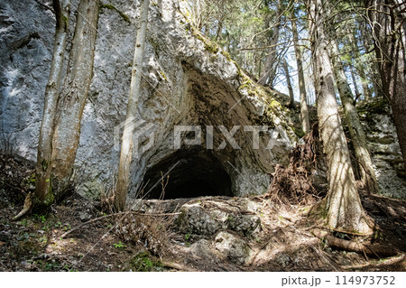 Cave in Low Tatras mountains, Slovakia 114973752