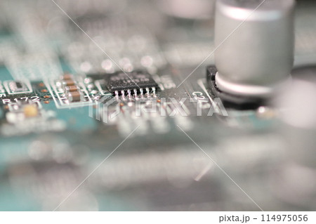 半導体の基盤 電子機械の集積回路 半導体の基盤 電子機械の集積回路 114975056