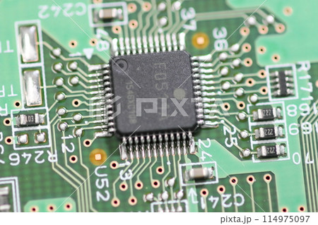 半導体の基盤 電子機械の集積回路 半導体の基盤 電子機械の集積回路 114975097