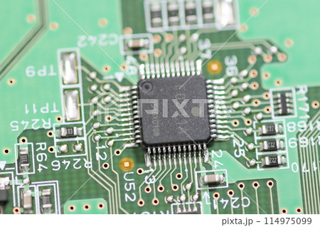 半導体の基盤　電子機械の集積回路 114975099