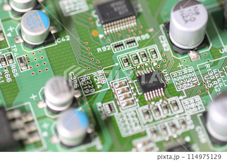 半導体の基盤　電子機械の集積回路 114975129