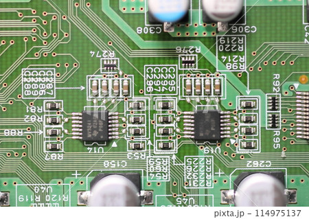 半導体の基盤 電子機械の集積回路 半導体の基盤 電子機械の集積回路 114975137