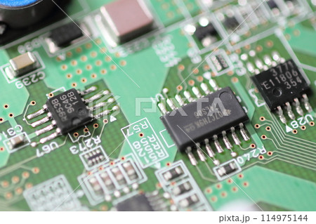 半導体の基盤　電子機械の集積回路 114975144