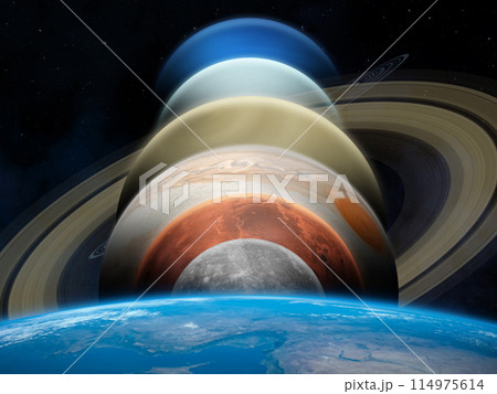 Planets on parade. Solar system planets. Planets on parade. Solar system planets. 114975614