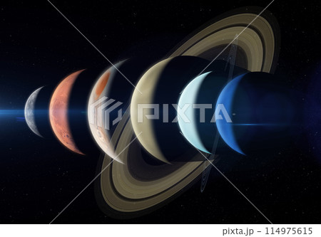 Planets on parade: Six planets set to align. Planets on parade: Six planets set to align. 114975615