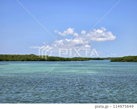 Clear waters of Biscayne National Park, Florida on sunny summer day. Clear waters of Biscayne National Park, Florida on sunny summer day. 114975649