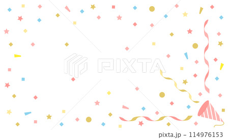 クラッカーと紙吹雪 アスペクト比16:9バージョン クラッカーと紙吹雪 アスペクト比16:9バージョン 114976153