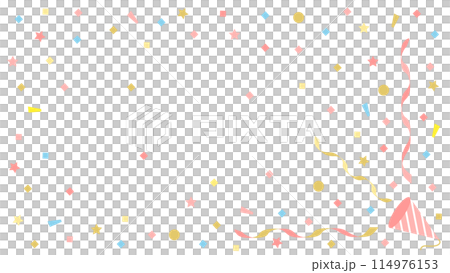 クラッカーと紙吹雪 アスペクト比16:9バージョン クラッカーと紙吹雪 アスペクト比16:9バージョン 114976153