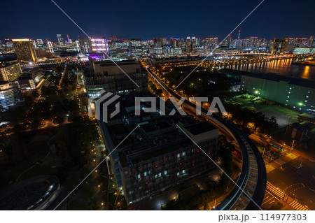 東京夜景 テレコムセンター展望室からの夜景 東京夜景 テレコムセンター展望室からの夜景 114977303