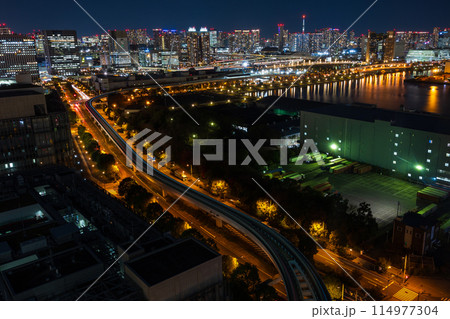 東京夜景　テレコムセンター展望室からの夜景 114977304