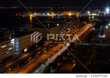 東京夜景 テレコムセンター展望室からの夜景 東京夜景 テレコムセンター展望室からの夜景 114977316