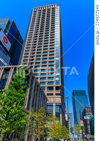 東京 中央区 日本橋 江戸橋一丁目付近の都市風景 東京 中央区 日本橋 江戸橋一丁目付近の都市風景 114977544