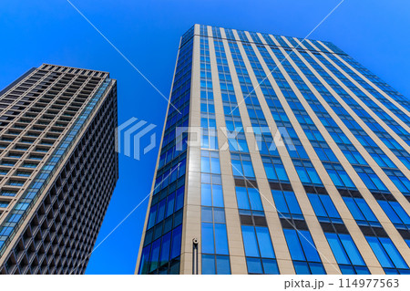 東京　中央区　日本橋　江戸橋一丁目付近の都市風景 114977563