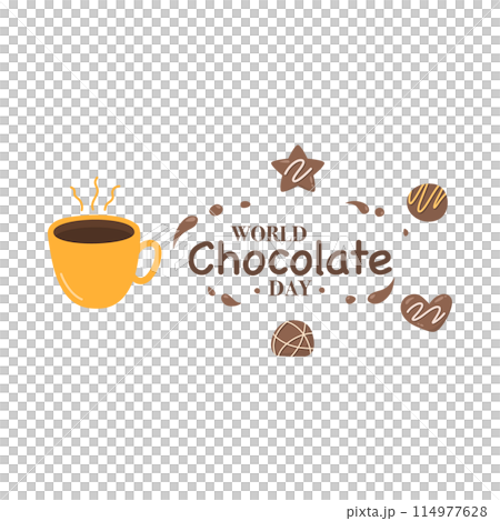 Collection of chocolate bars and pieces  114977628