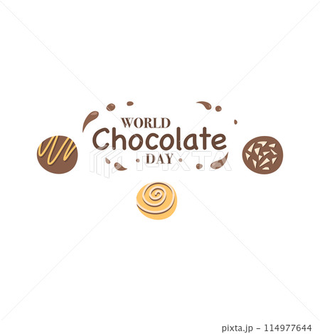 Set of different chocolate candies  114977644