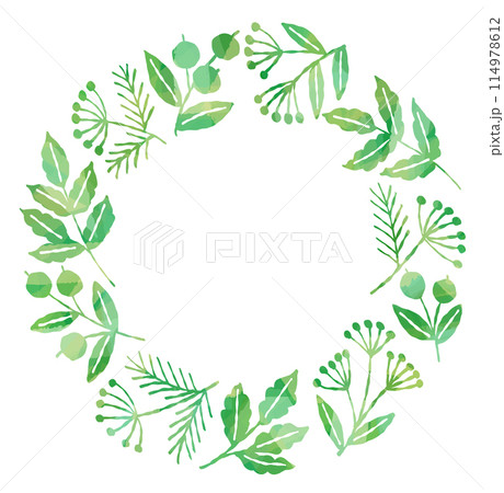 ナチュラルなリースフレーム 114978612