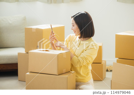 引っ越し荷造りイメージ 引っ越し荷造りイメージ 114979046