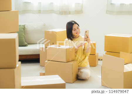引っ越し荷造りイメージ 引っ越し荷造りイメージ 114979047