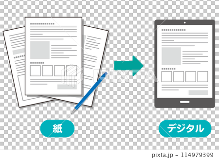 アナログ情報をデジタルデータへ変換する　 DX 114979399