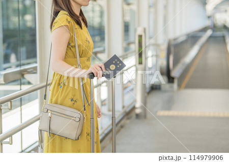 旅行 パスポート 女性 旅行 パスポート 女性 114979906