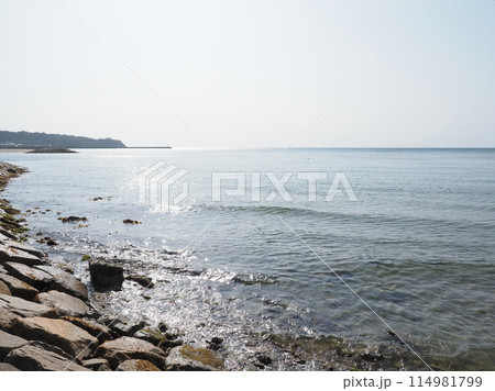 穏やかな海(2)【兵庫県淡路市/多賀の浜海水浴場】 穏やかな海(2)【兵庫県淡路市/多賀の浜海水浴場】 114981799